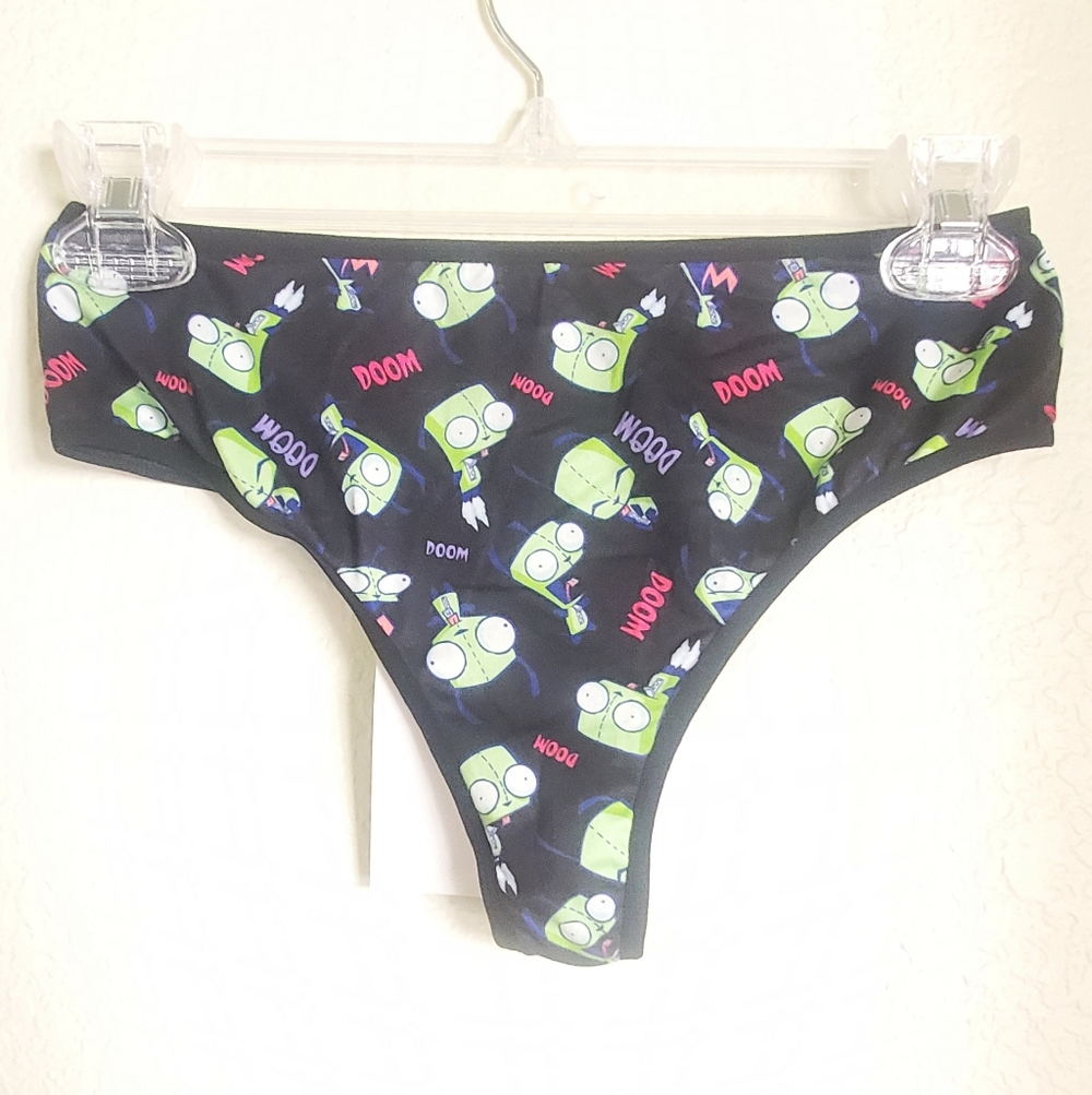 Nickelodeon Black and Green Invader Zim Cartoon Underwear